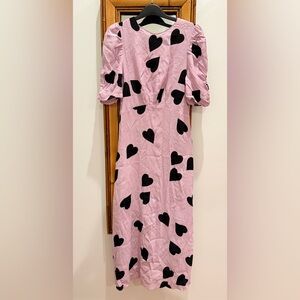 Nobody's Child valentine heart dress size UK 8 / US 4 pink purple